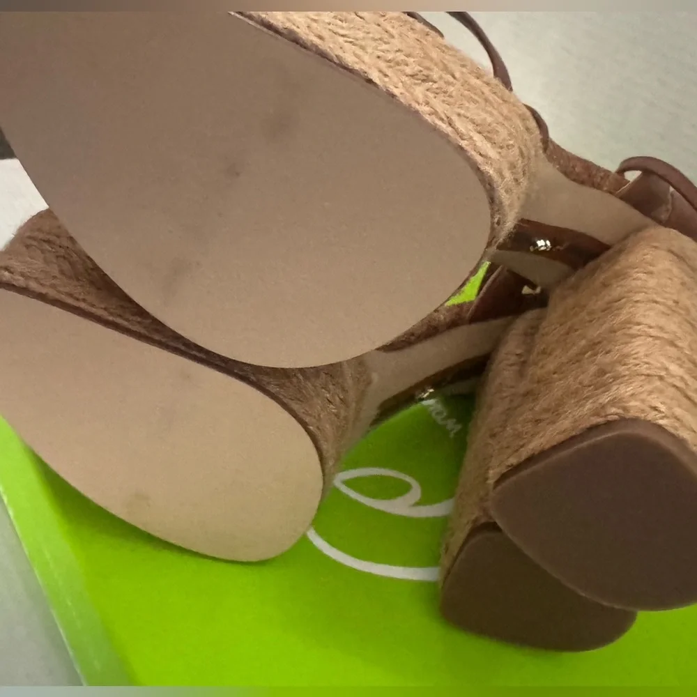 NEW Sam Edelman Kade Ankle Strap Espadrille Platform Sandal Sandals Shoes 9.5 - Picture 7 of 8